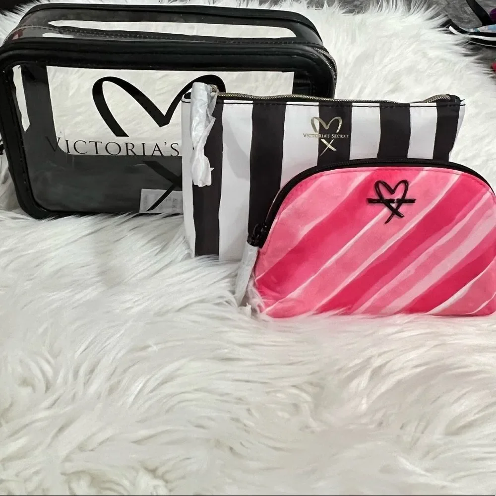 Victoria’s Secret trio makeup cosmetics bags set